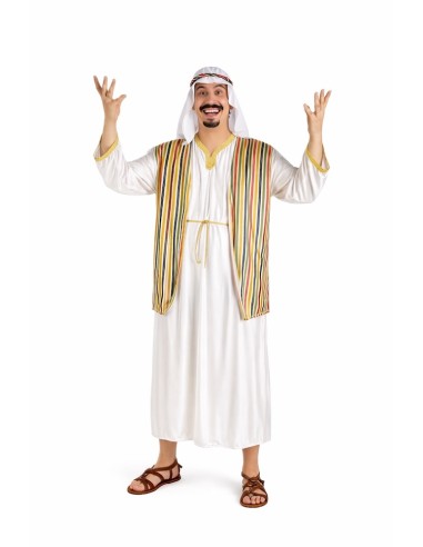 Costume Jeque Arabo Taglia L - di alta qualità, ideale per il carnevale, feste a tema ed eventi speciali